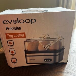 Amazon Silver and Black Egg Cooker